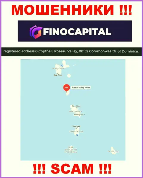 FinoCapital Io - это ОБМАНЩИКИ, осели в офшоре по адресу - 8 Copthall, Roseau Valley, 00152 Commonwealth of Dominica