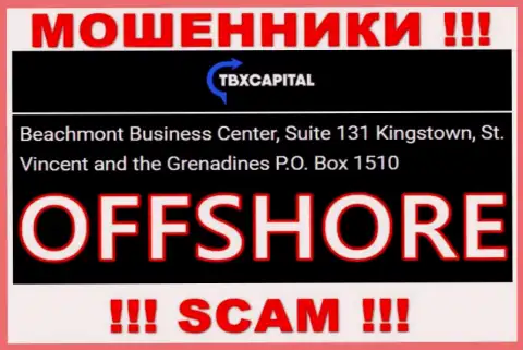 TBXCapital Com - это РАЗВОДИЛЫТБХ КапиталСпрятались в оффшорной зоне по адресу: Beachmont Business Center, Suite 131 Kingstown, Saint Vincent and the Grenadines