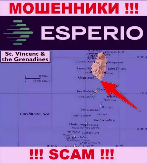 Оффшорные internet-мошенники Esperio скрываются вот здесь - Кингстаун, Сент-Винсент и Гренадины