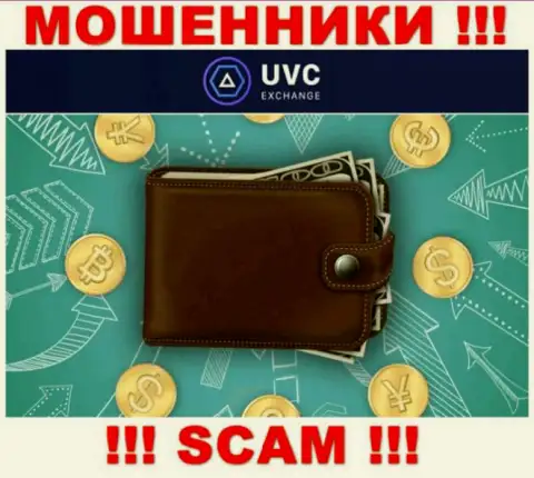 Криптовалютный кошелек - в данном направлении предоставляют услуги internet мошенники UVC Exchange