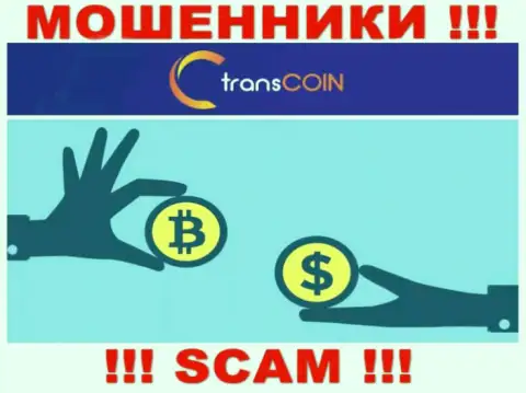 Сотрудничая с TransCoin, рискуете потерять вложенные денежные средства, ведь их Криптообменник это лохотрон