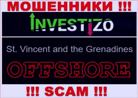 Так как Investizo зарегистрированы на территории Сент-Винсент и Гренадины, отжатые финансовые активы от них не вернуть