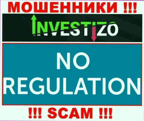 У компании Investizo нет регулятора - разводилы без проблем дурачат клиентов