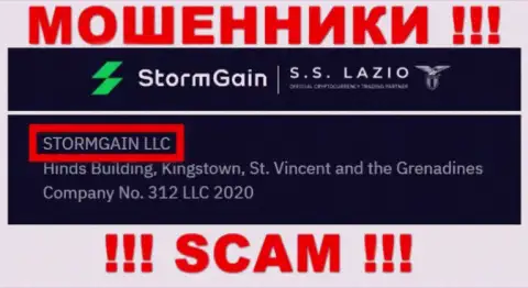 Информация об юридическом лице StormGain Com - это контора STORMGAIN LLC
