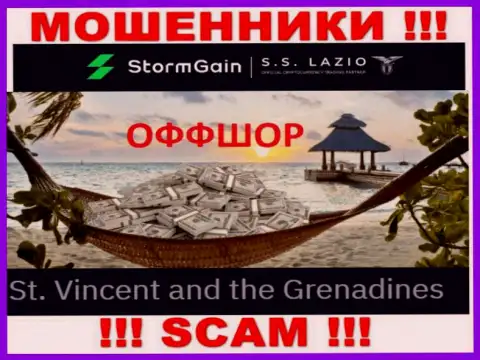 St. Vincent and the Grenadines - именно здесь, в офшорной зоне, отсиживаются интернет обманщики StormGain