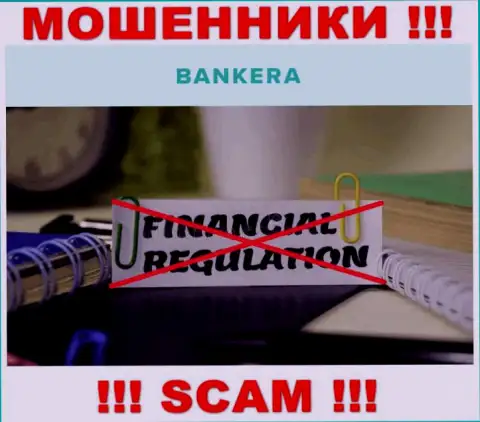 Найти сведения о регуляторе жуликов Bankera нереально - его просто-напросто НЕТ !