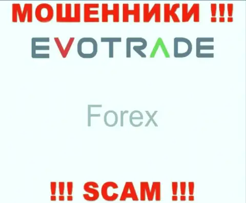 EvoTrade не вызывает доверия, Forex - это конкретно то, чем заняты данные internet-мошенники