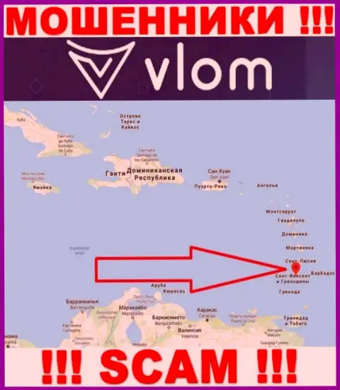 Контора VLOM LTD - это интернет мошенники, находятся на территории Сент-Винсент и Гренадины, а это оффшор