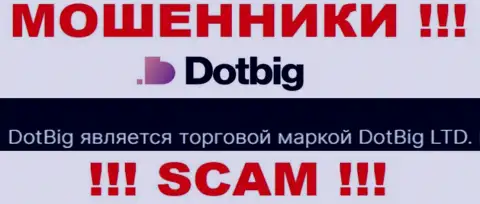DotBig Com - юридическое лицо интернет мошенников организация DotBig LTD