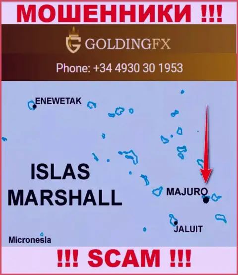 С аферистом Голдинг ФИкс довольно-таки опасно иметь дела, они базируются в оффшорной зоне: Majuro, Marshall Islands