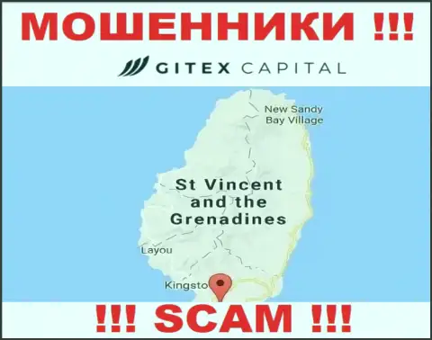 На своем сайте GitexCapital написали, что они имеют регистрацию на территории - Сент-Винсент и Гренадины