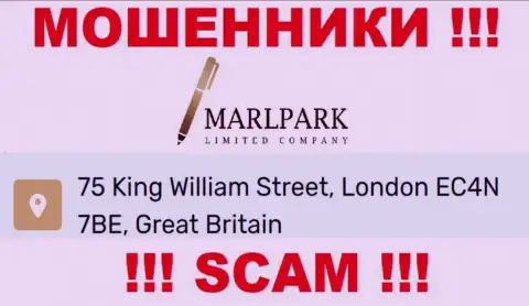 Адрес регистрации MarlparkLtd Com, приведенный у них на ресурсе - ложный, будьте весьма внимательны !!!
