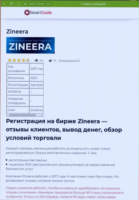 Обзор процесса регистрации на официальном информационном сервисе биржи Зиннейра Эксчендж, предложен в материале на онлайн-сервисе smartguides24 com