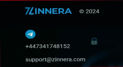 Контактные данные брокерской компании Зиннейра